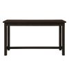 4pc Counter Height Dining Set Espresso Finish Counter Height Table w Drawer Built-in USB Ports Power Outlets and 3 Stools Casual Dining Furniture