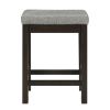4pc Counter Height Dining Set Espresso Finish Counter Height Table w Drawer Built-in USB Ports Power Outlets and 3 Stools Casual Dining Furniture