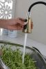 Single Handle High Arc Brushed Nickel Pull Out Kitchen Faucet,
Single Level Stainless Steel Kitchen Sink Faucets with Pull Down Sprayer