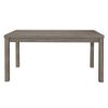 Weathered Gray Finish Rustic Style Dining Set 5pc Table and 4 Side Chairs Set Padded Seat Transitional Wooden Furniture