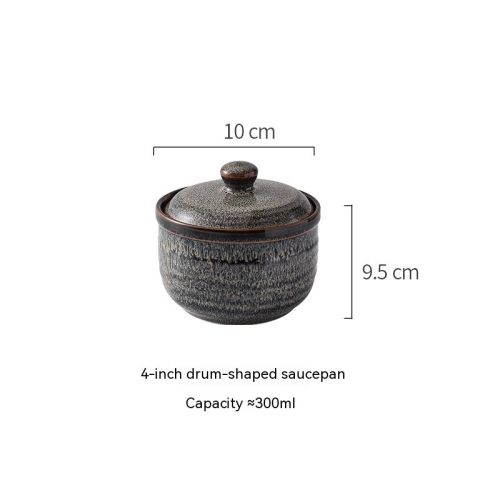 Household Ceramic Covered Water Proof Stewing Cup