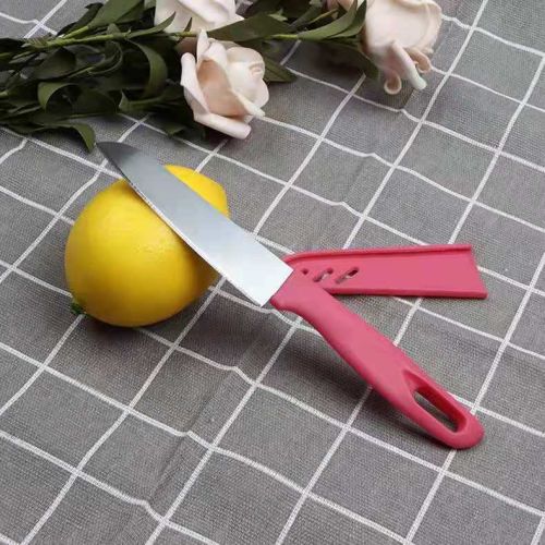 Candy Color Portable Blade Sheath Fruit Peeling Knife